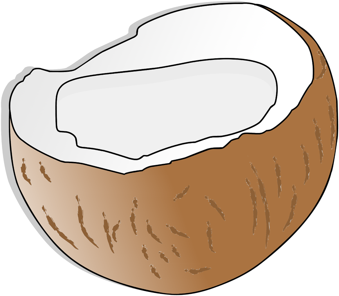 Coconut,coconut Oil,coconut - น้ำมัน มะพร้าว การ์ตูน Png (1280x1280)