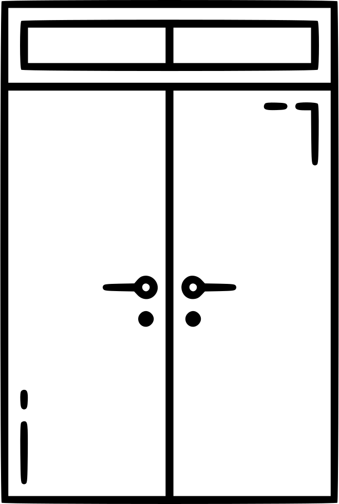 Double Doors Comments - Scalable Vector Graphics (660x980)