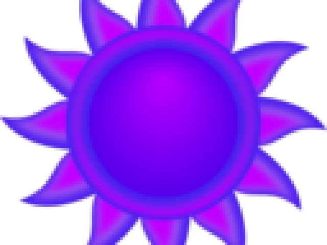 Sun Clipart Purple - Cartoon (640x480)