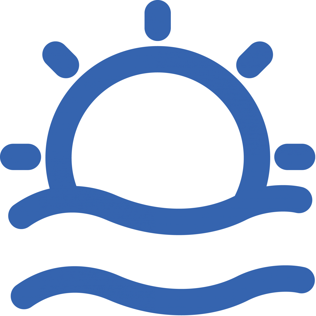 Sun Over Ocean Clipart Image 573424 Pertaining To Ocean - Clip Art (1280x1280)