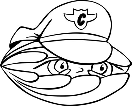 Security Guard Coloring Book Closed-circuit Television - Clam Clip Art (423x340)