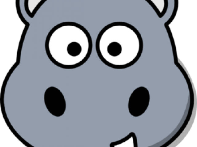 Hippopotamus Clipart Cartoon Zoo Animal - Cartoon Hippopotamus Throw Blanket (640x480)