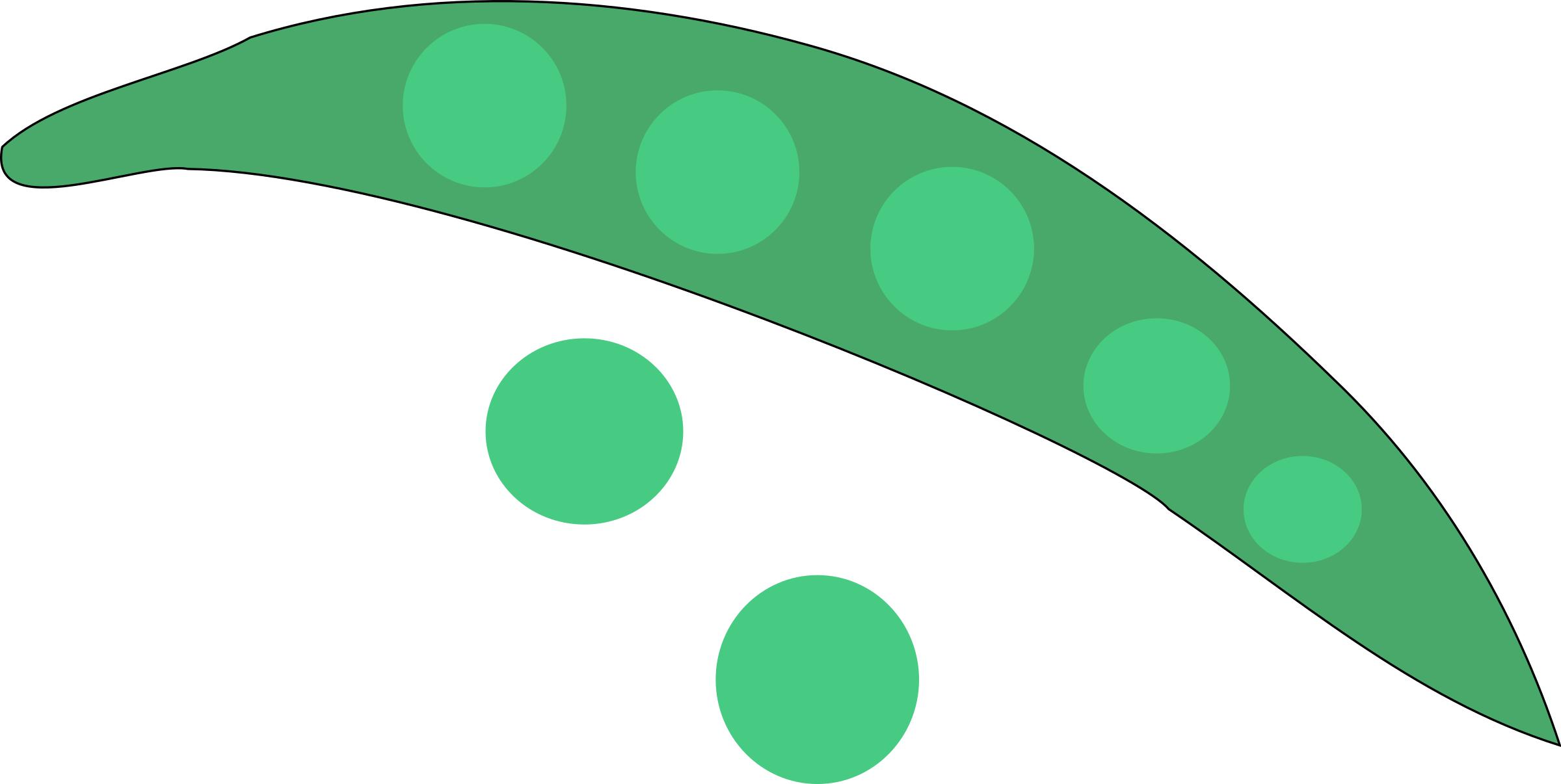 Big Image - Vegetable Clip Art (2400x1206)