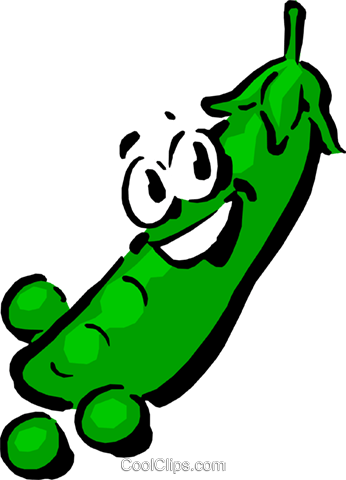 Cartoon Peas Royalty Free Vector Clip Art Illustration - Cartoon Peas (346x480)