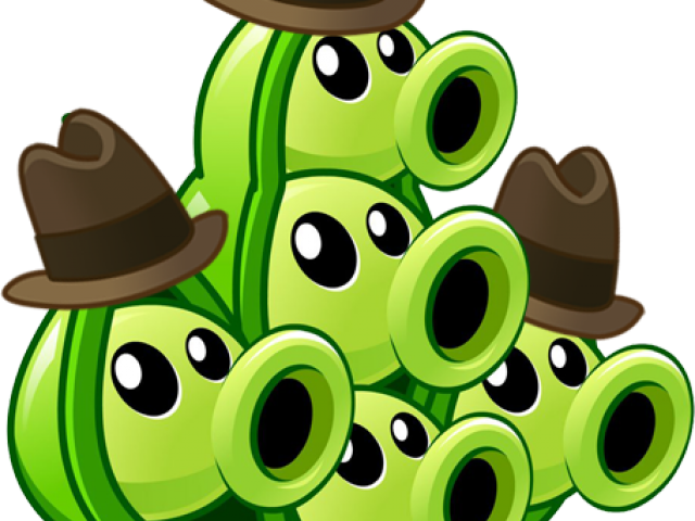 Plants Vs Zombies Clipart Pea Pod - Pea Plants Vs Zombies (640x480)