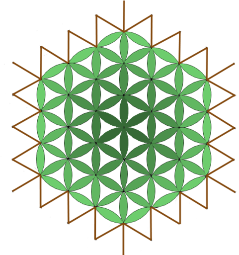 Hammock Hangout - Color Flower Of Life Tattoo (512x512)