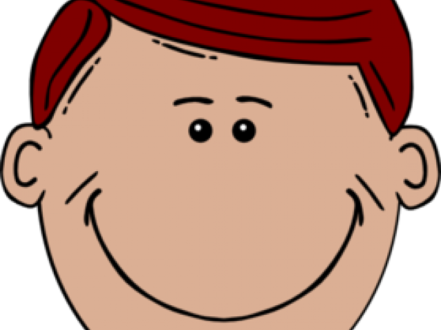 Man Clipart Head - Cartoon Man Face (640x480)