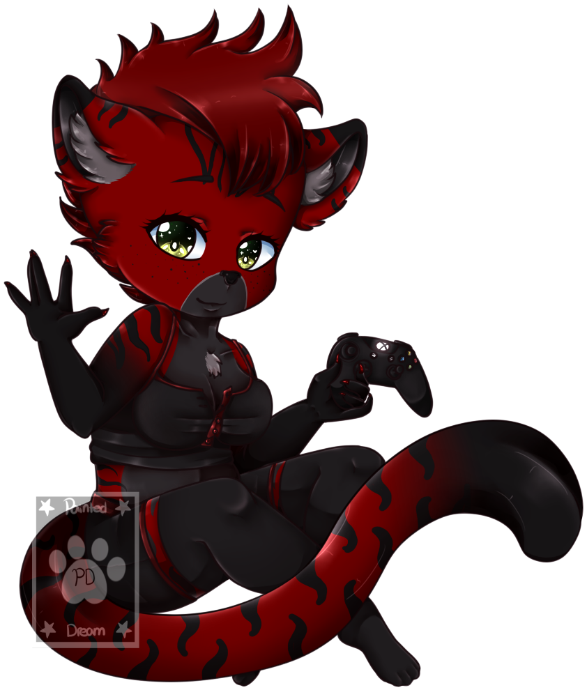 Cozy Gamer - Cartoon (888x1024)