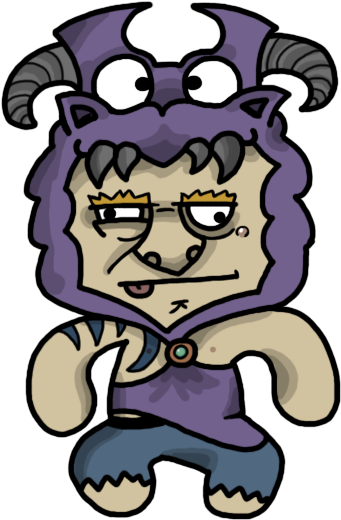 He's Crazy - Cartoon (390x628)