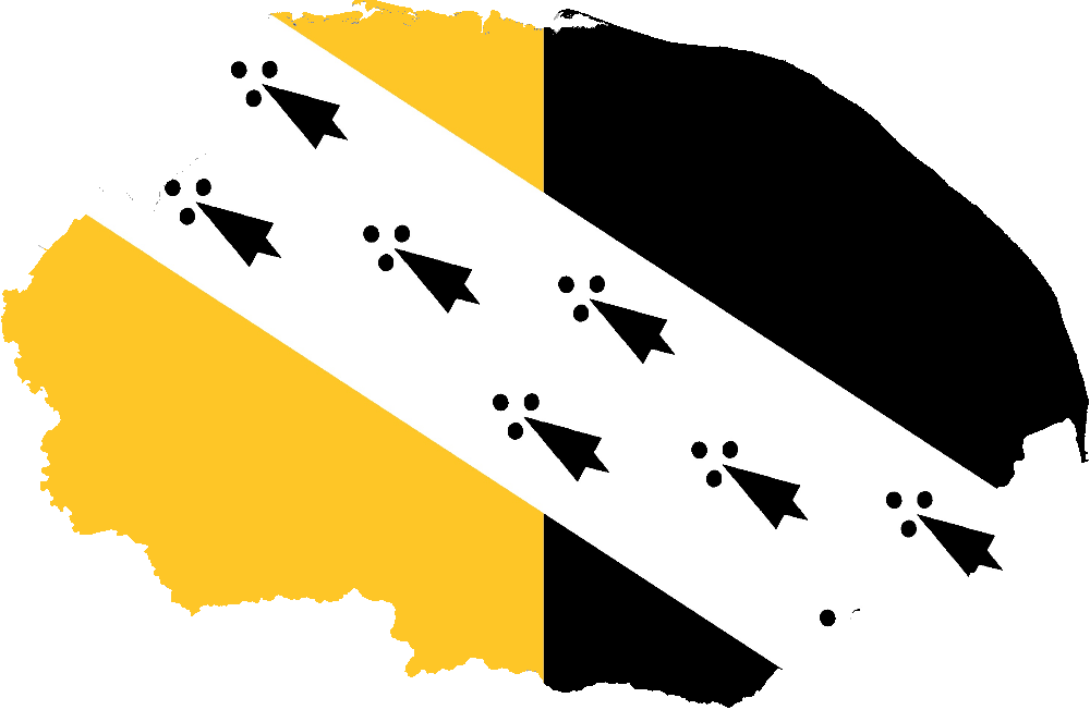The County Flag Is Promoted Here - Norfolk County Flag 5ft X 3ft Banner (1000x652)