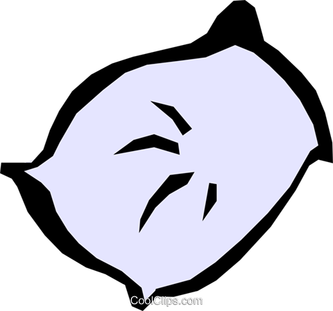 Pillow Royalty Free Vector Clip Art Illustration - Illustration (480x449)