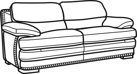 Sofa Clipart Cushion - Colouring Images Of Sofa (480x260)