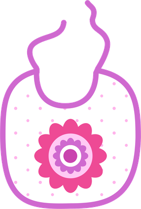 Babygirl Paperrosa Momis Designs - Baby Bottle Pink Clipart Png (286x423)