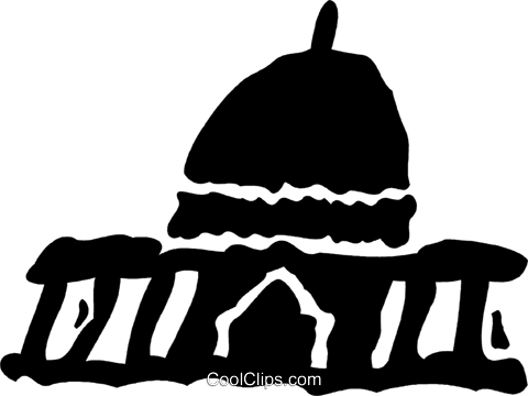 The White House Royalty Free Vector Clip Art Illustration - Illustration (480x360)