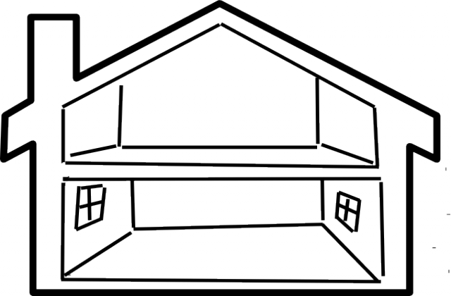 Svg Library Library Collection Of Inside - Empty House Clip Art (640x420)