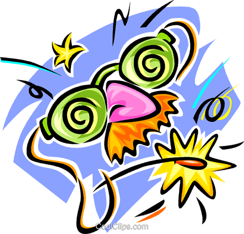 Party Mask Royalty Free Vector Clip Art Illustration - Mardi Gras (480x459)
