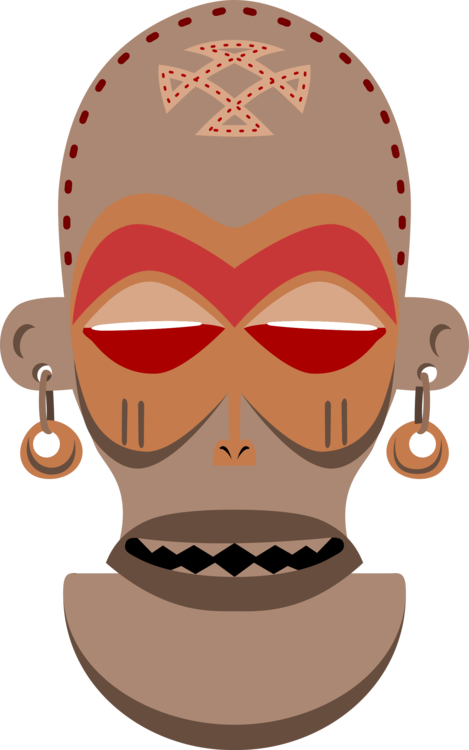 Traditional African Masks Art Istock - African Mask Clipart (469x750)