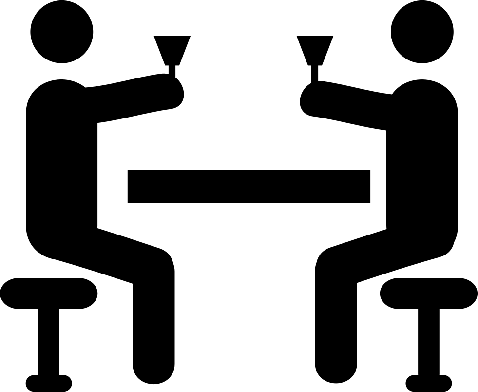 Having A Toast Comments - Eating And Drinking Icon (981x804)
