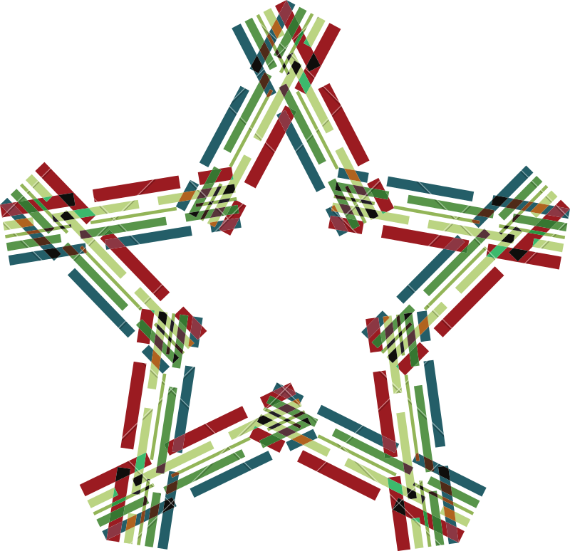 Colorful Star Design - Icon Lösung (800x774)