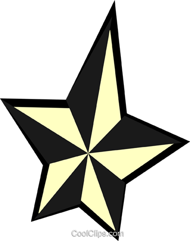 Star Design Royalty Free Vector Clip Art Illustration - Triangle (379x480)