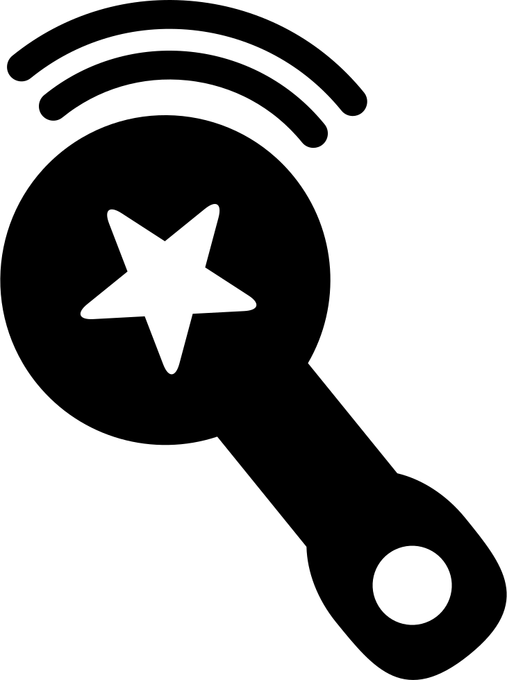 Baby Rattle Sound With A Star Design Comments - Accesorio Bebe Vector Png (730x980)