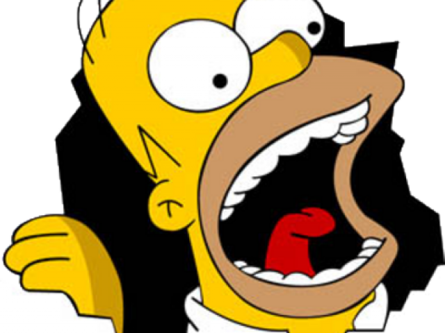 The Simpsons Clipart Eating - Homer Simpson (640x480)