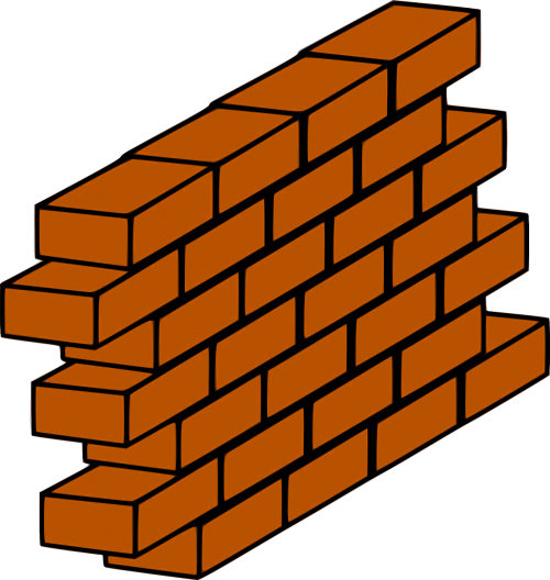 Vector Graphics - Brick Wall Clipart (500x528)