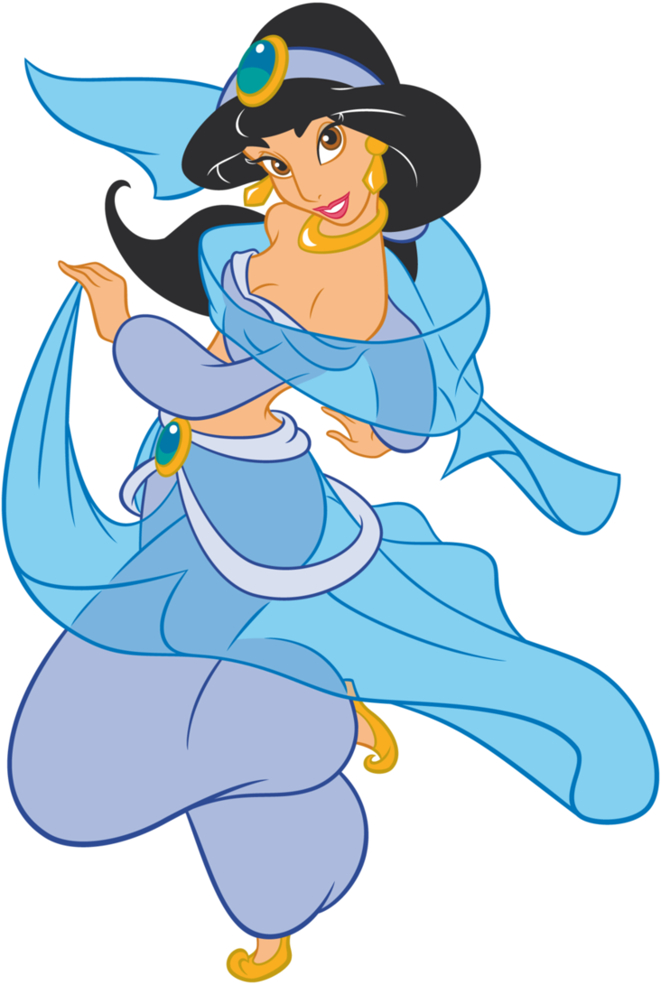 What Has Two Thumbs And Sometimes Gets Horribly Carried - Princesa Jazmin Con Pajaro Hd (732x1091)