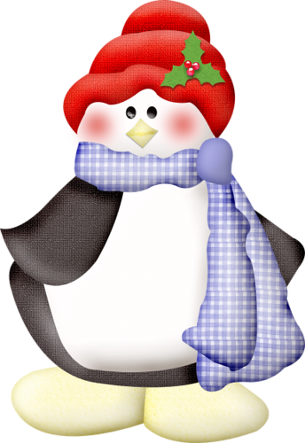 Skyscraps Fn E62 - Joyeux Noel Pingouins Clipart (344x500)