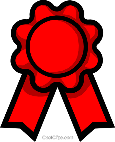 Symbol Of A Prize Ribbon Royalty Free Vector Clip Art - Peer Counselling Report (387x480)