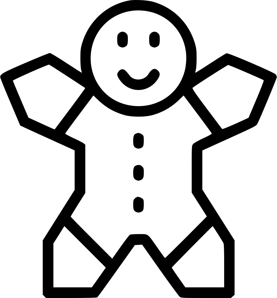 Christmas Gingerbread Man Png Christmas Cookie Ginger - Gingerbread Man (912x980)