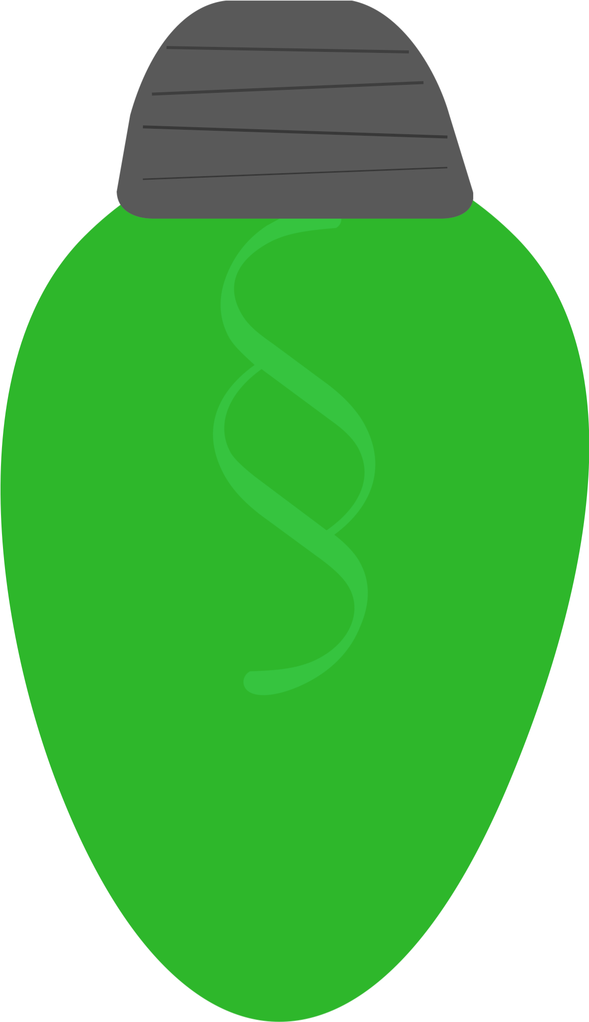 Individual Holiday Lights - Individual Christmas Lights Clip Art (1250x2125)