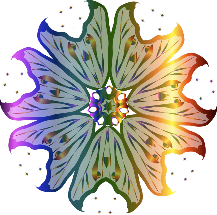 Floral Design Petal Flowerpot Symmetry - Flower (757x750)