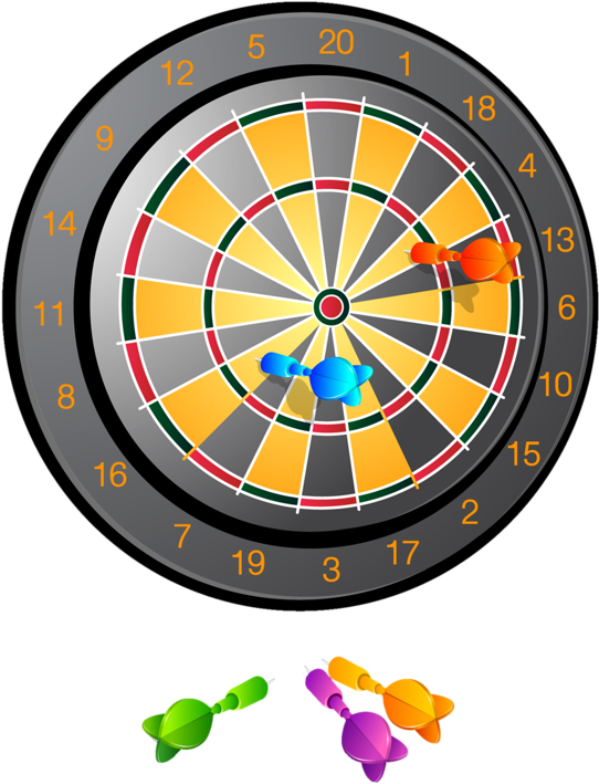 11 - Pink Dart Board (628x800)