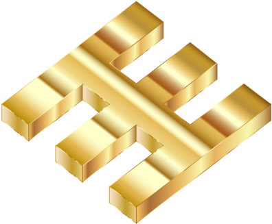 Computer Icons Logo 3d Computer Graphics Gold Download - Brass (411x340)