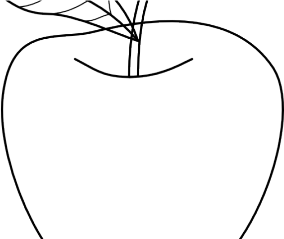 Drawn Apple Outline - Outline Of An Apple (640x480)