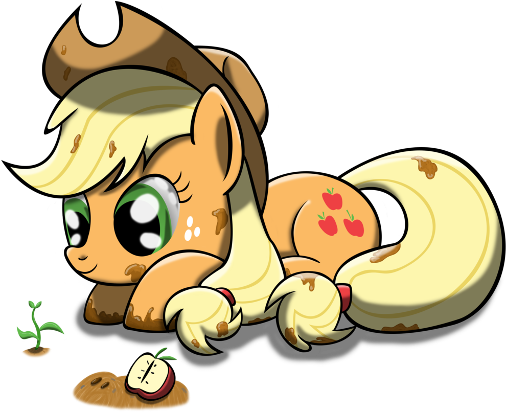 Apple, Applejack, Artist - Growing Apples (1024x1024)
