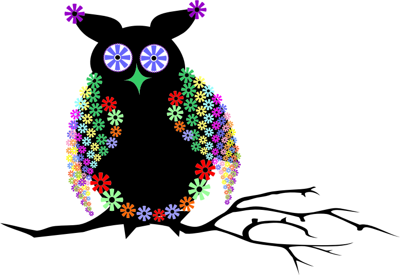 Medium Image - Abstract Owl Png (778x536)