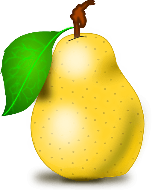 Fruit Smoothie Mix With Pears, Banana, And Yogurt - Pear Clipart (508x640)
