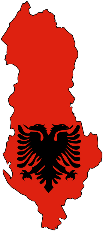 Albania Flag Clipart Greece - Albanian Flag (800x800)