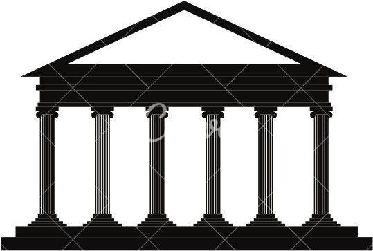 Banner Transparent Library Courthouse Icon Shared By - Silhouette Of Courthouse (550x550)