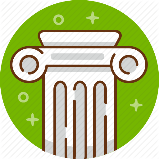 Columns Clipart Ancient Athens - Greece Icon Png (512x512)