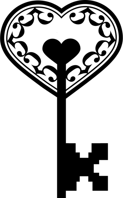 Heart Key Hq Image Free Png - Key Heart Png (400x644)