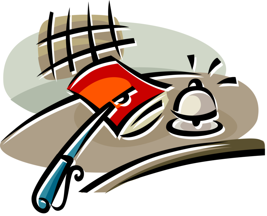 Clip Art Free Library Registration Desk With Guest - Hotel (864x700)