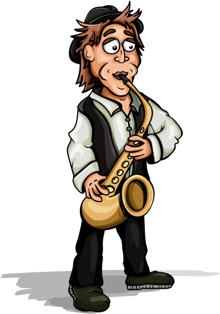 Sax Man Player - Saxophone (456x650)