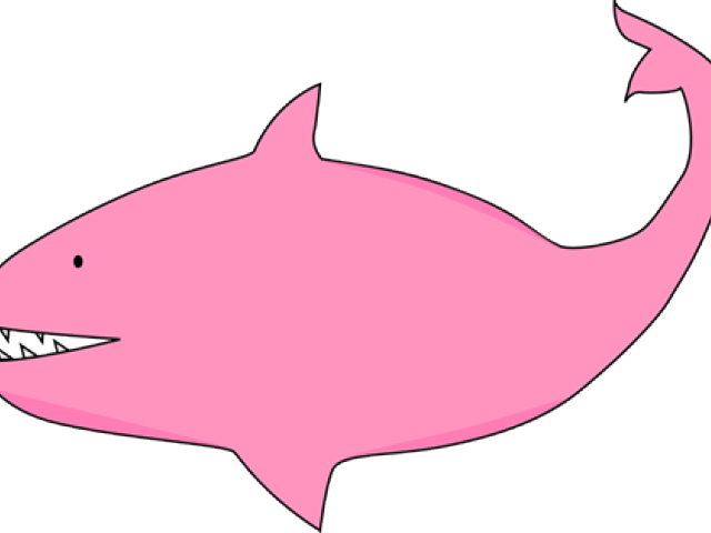 Pink Clipart Shark - Pink Shark Clipart (640x480)