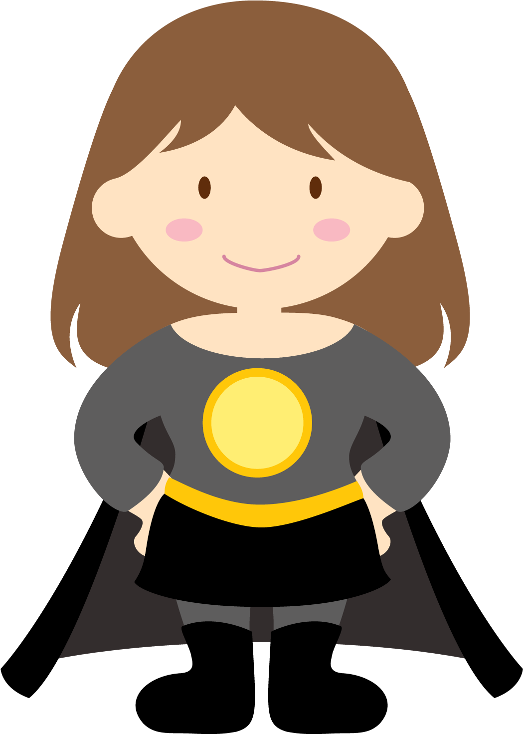 Kids Dressed As Superheroes Clipart - Kids Super Hero Clip Art (1500x1500)