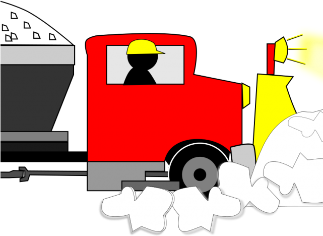 Snow Plowing Clipart (640x480)