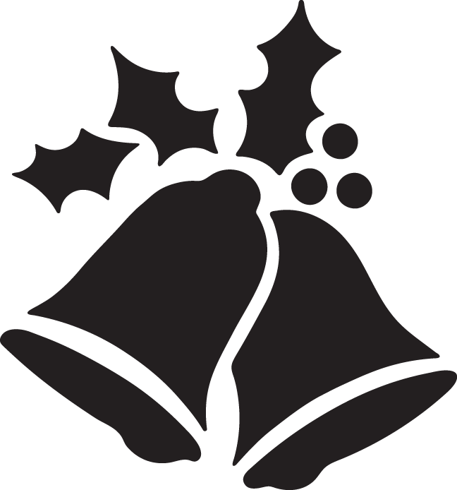 Christmas Bells And Holly - Christmas Day (648x694)