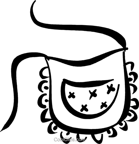 Apron Royalty Free Vector Clip Art Illustration - Avental Vetor Png (465x480)